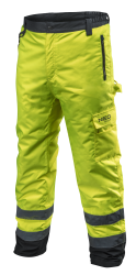 Spodnie robocze ostrzegawcze ocieplane, żółte, rozmiar L 81-760-L NEO
