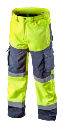 Spodnie robocze ostrzegawcze softshell, żółte, rozmiar XXL 81-750-XXL NEO
