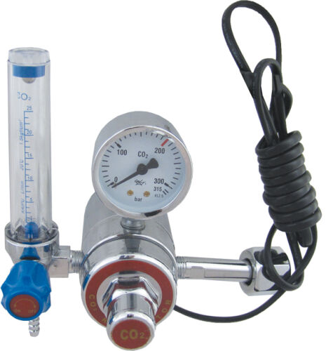 Reduktor FLUX z rotametrem do butli gazowej + podgrzewacz 36V 